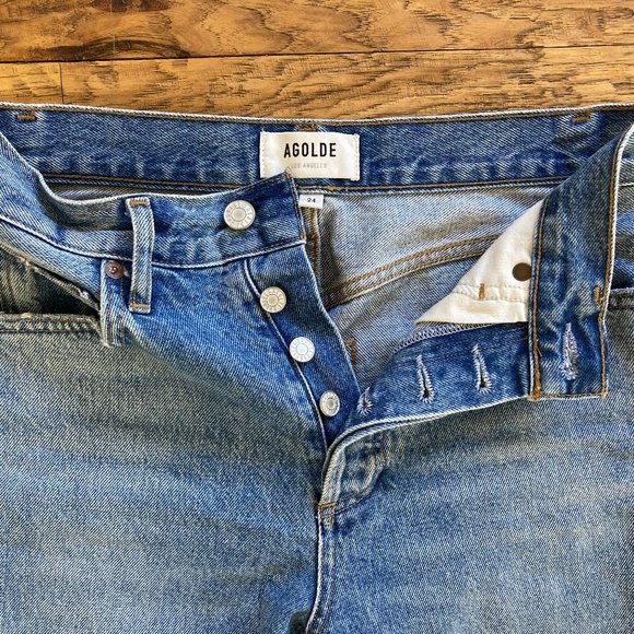 AGOLDE Riley High Rise Straight Crop Jeans - Picture 4 of 5